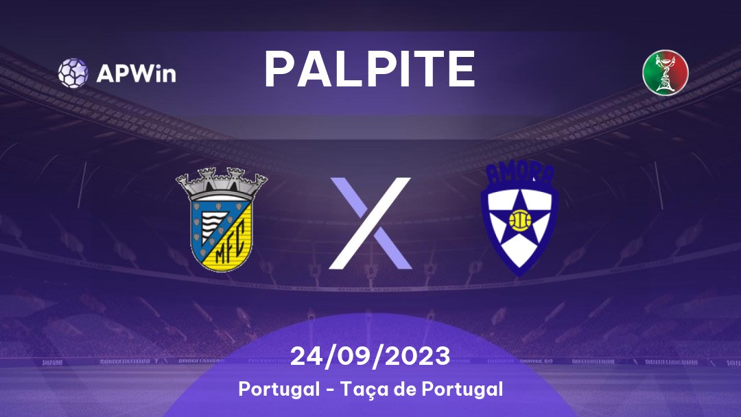 Palpite Mortágua x Amora: 24/09/2023 - Taça de Portugal