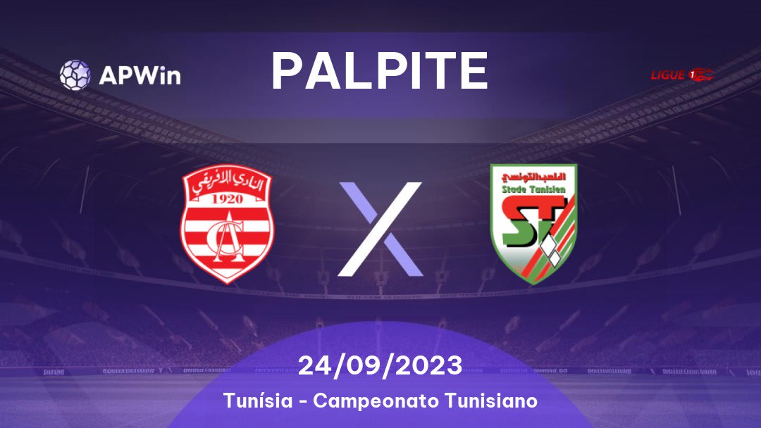 Palpite Club Africain x Stade Tunisien: 24/09/2023 - Campeonato Tunisiano