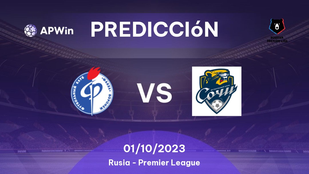 Predicciones Fakel vs FK Sochi: 18/03/2023 - Rusia Premier League