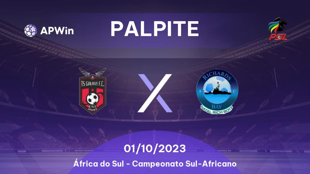 Palpite TS Galaxy x Richards Bay: 19/03/2023 - Campeonato Sul-Africano