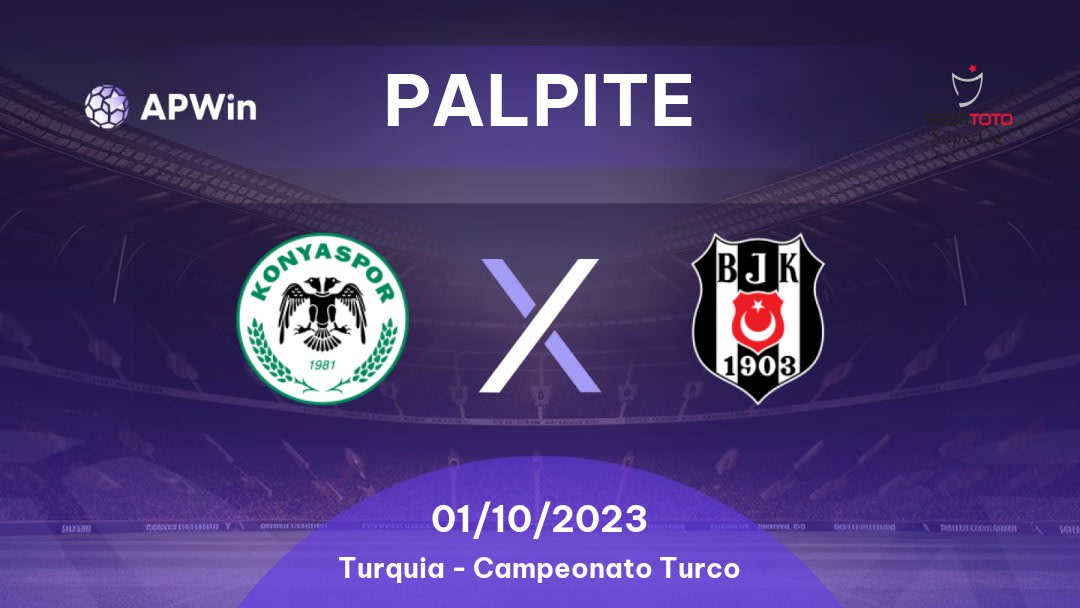 Palpite Konyaspor x Beşiktaş: 14/01/2023 - Campeonato Turco