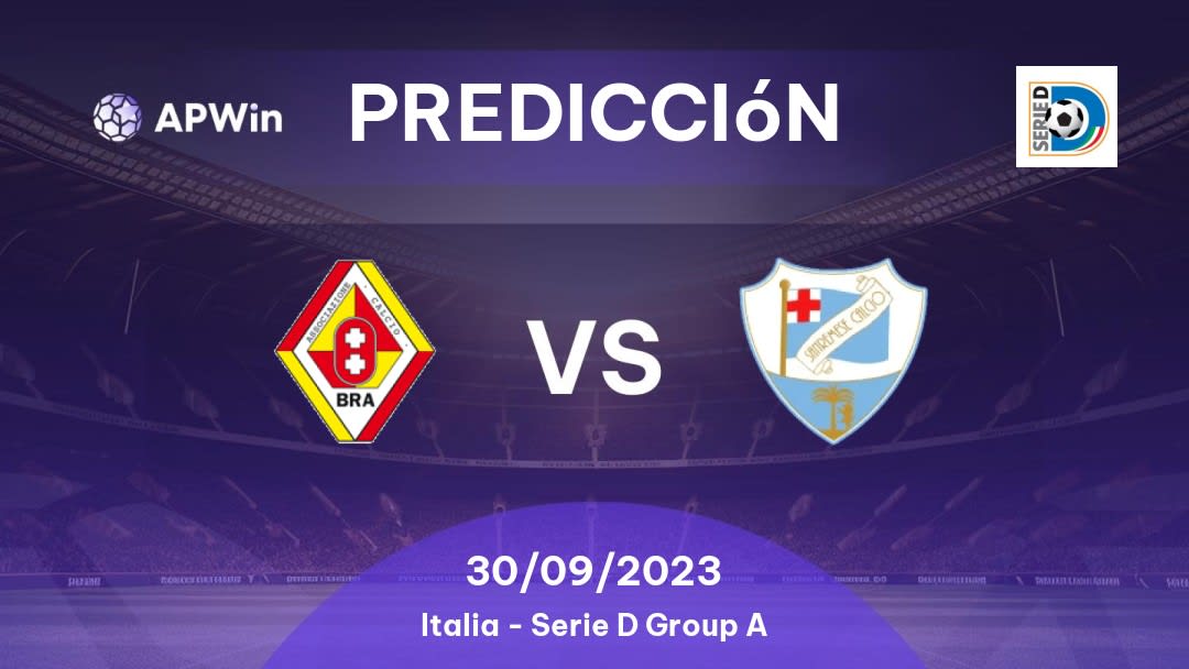 Predicciones Bra vs Sanremo: 25/01/2023 - Italia Serie D Group A