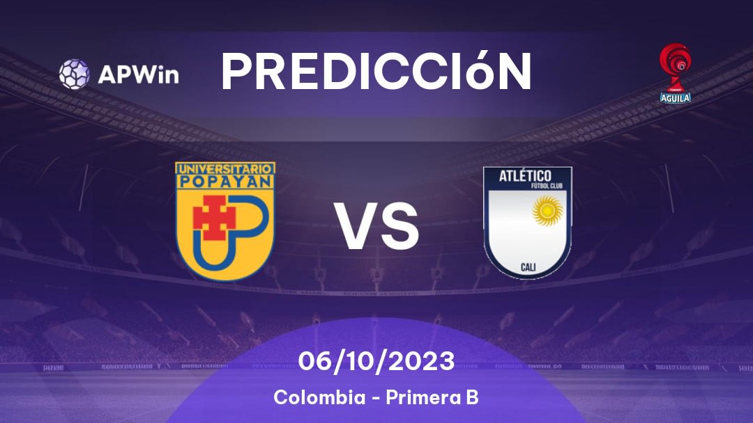 Predicciones Universitario Popayán vs Atlético: 27/03/2023 - Colombia Categoria Primera B