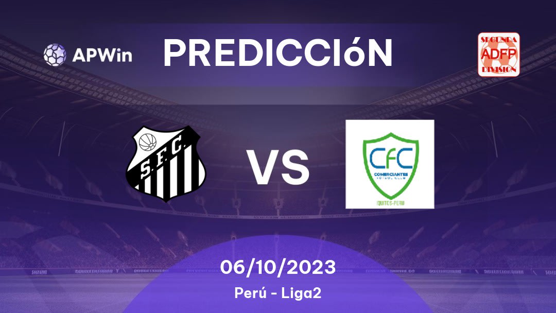 Predicciones Santos vs Comerciantes: 06/10/2023 - Perú Segunda División