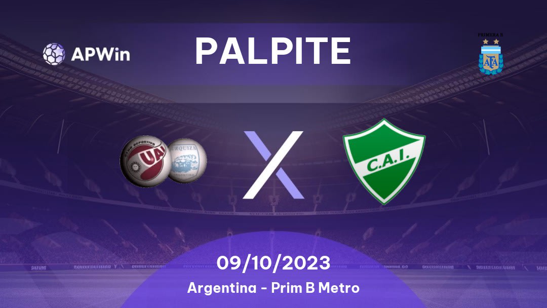 Palpite UAI Urquiza x Ituzaingó: 09/10/2023 - Prim B Metro