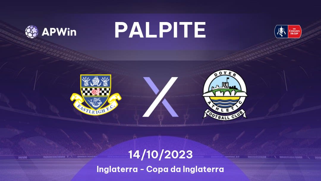 Palpite Eastleigh x Dover Athletic: 14/10/2023 - Copa da Inglaterra