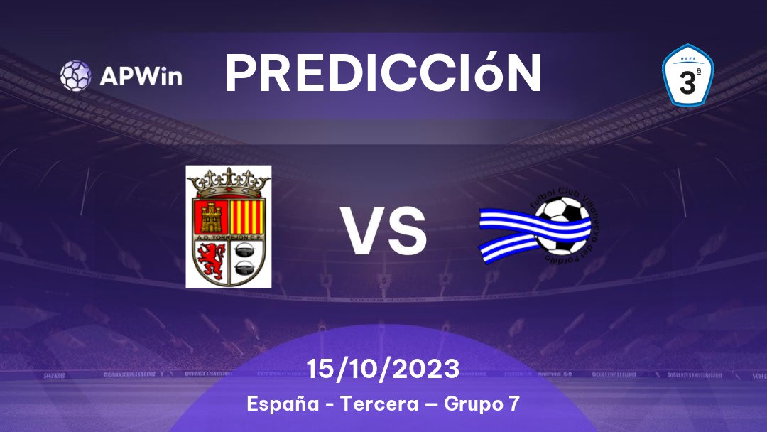 Predicciones Torrejón vs Villanueva Pardillo: 15/10/2023 - España Tercera — Grupo 7