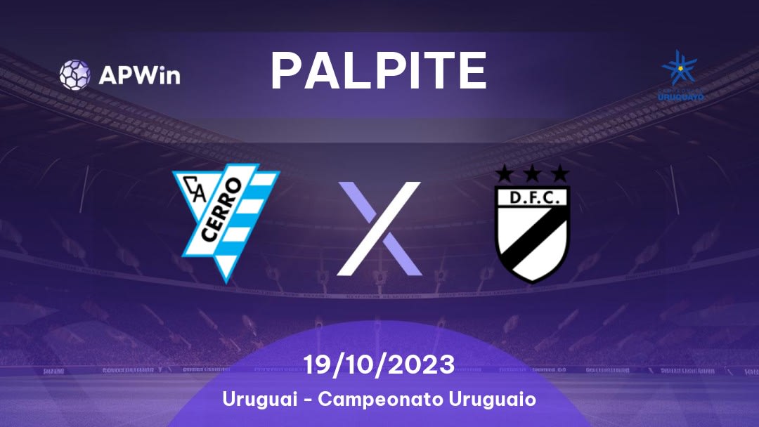 Palpite Cerro x Danubio: 19/10/2023 - Campeonato Uruguaio