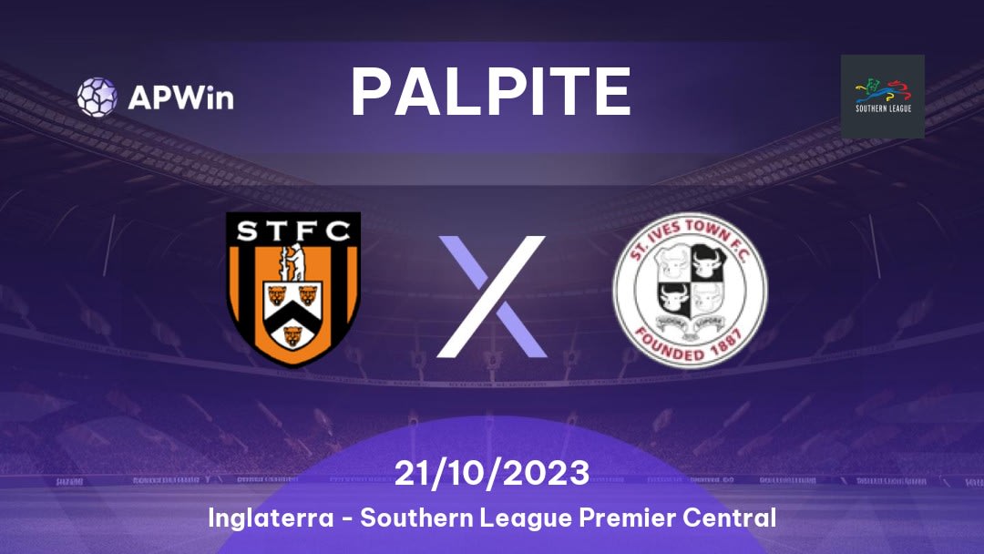 Palpite Stratford Town x St Ives Town: 17/12/2022 - Southern League Premier Central
