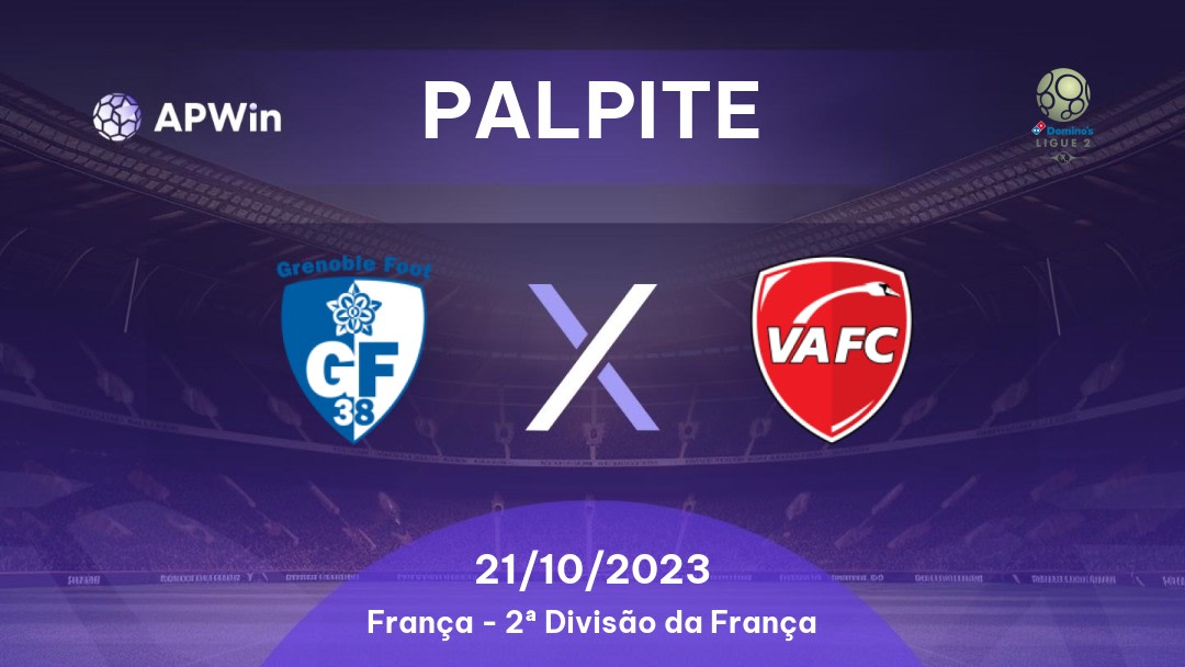 Palpite Grenoble Foot 38 x Valenciennes: 22/10/2022 - França Ligue 2