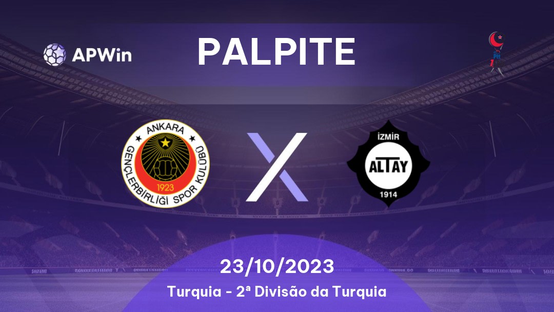 Palpite Gençlerbirliği x Altay: 17/04/2023 - 2ª Divisão da Turquia