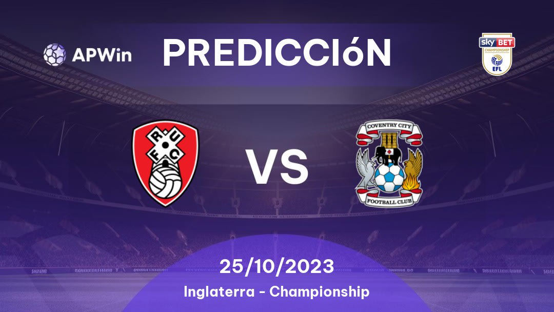 Predicciones Rotherham United vs Coventry City: 18/02/2023 - Inglaterra Championship