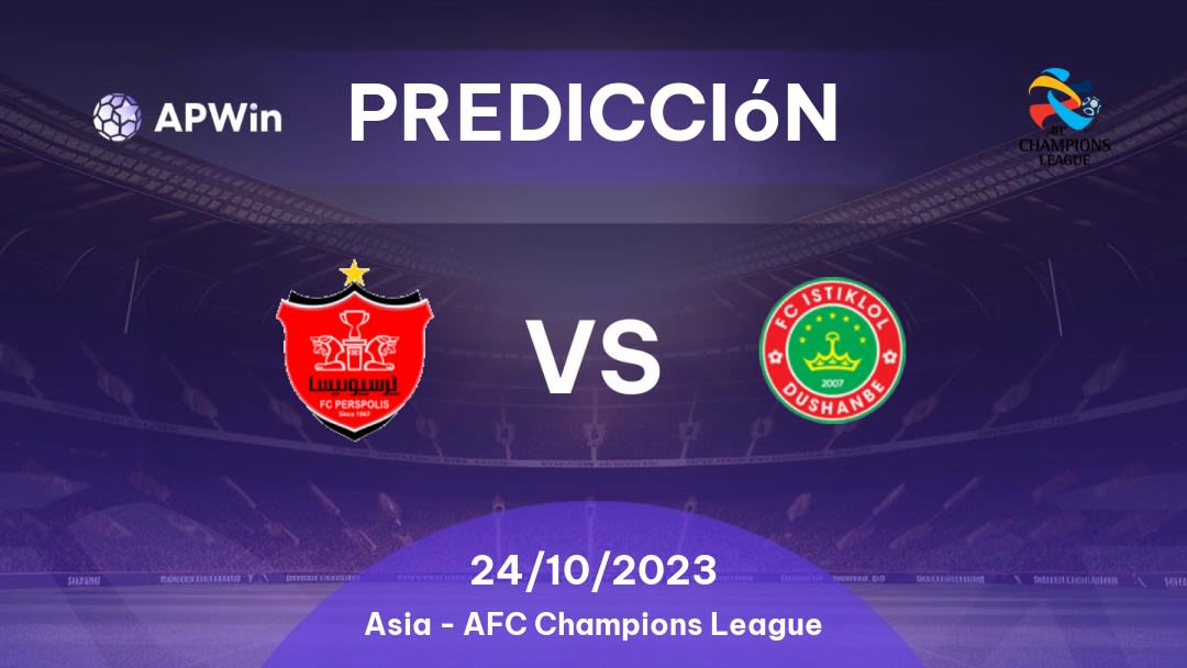 Predicciones Persepolis vs Istiqlol: 24/10/2023 - Asia AFC Champions League