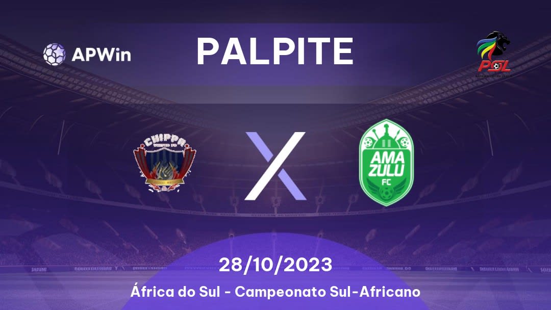 Palpite Chippa United x AmaZulu: 05/03/2023 - Campeonato Sul-Africano