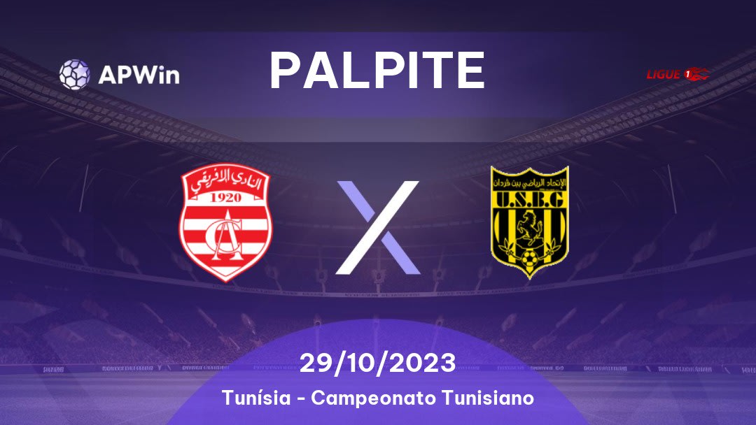Palpite Club Africain x Ben Guerdane: 29/10/2023 - Campeonato Tunisiano