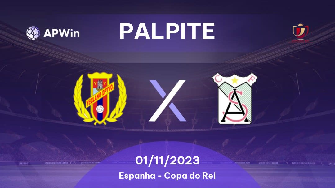 Palpite Yeclano Deportivo x Atlético Sanluqueño CF: 01/11/2023 - Copa do Rei