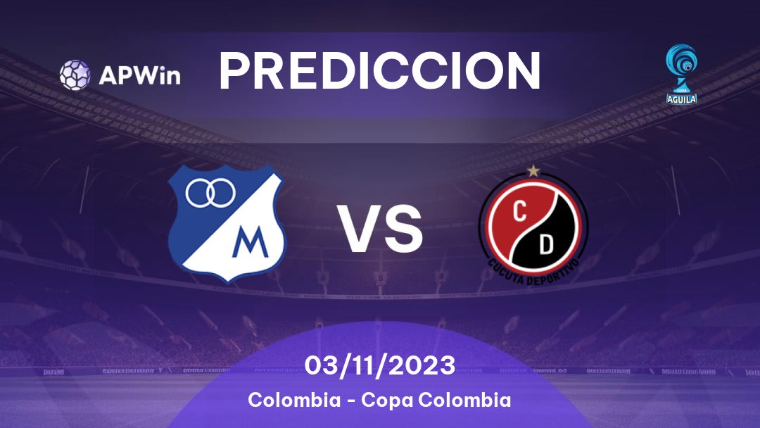 Predicciones Millonarios vs Cúcuta Deportivo: 03/11/2023 - Colombia Copa Colombia