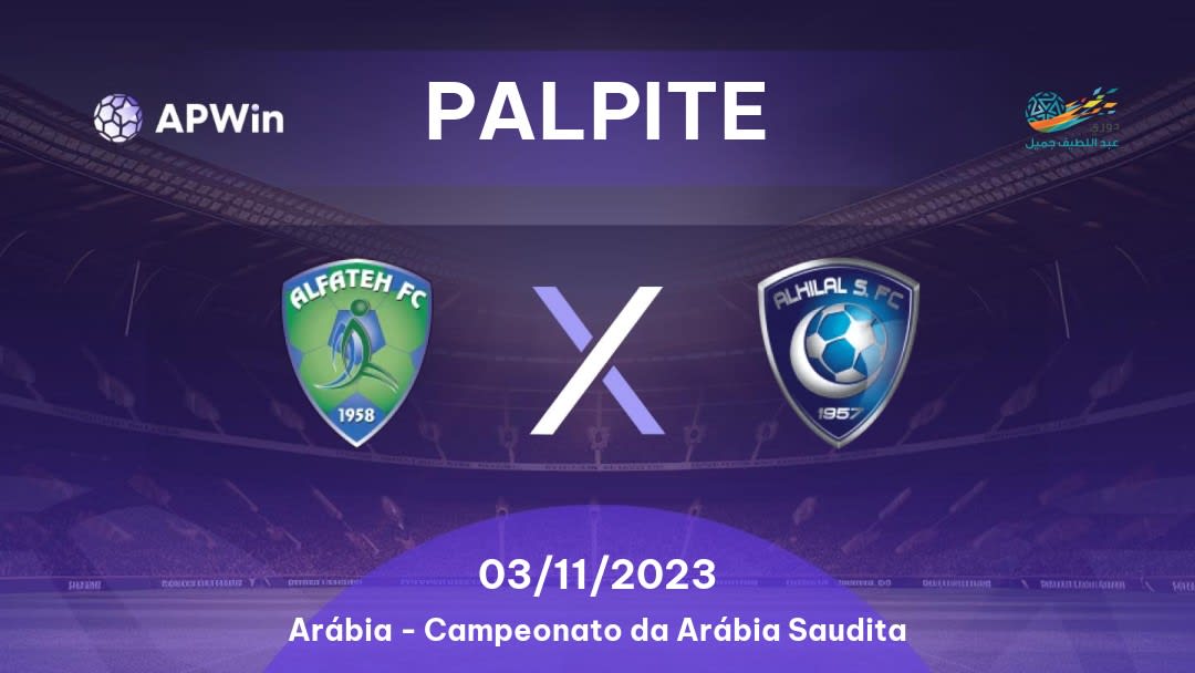 Palpite Al Fateh x Al Hilal: 04/09/2022 - Arábia Liga Profissional Saudita