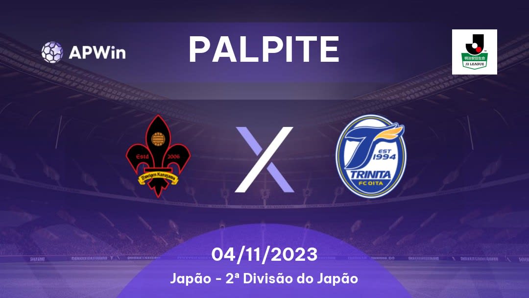 Palpite Zweigen Kanazawa x Oita Trinita: 18/09/2022 - Japão J2 League