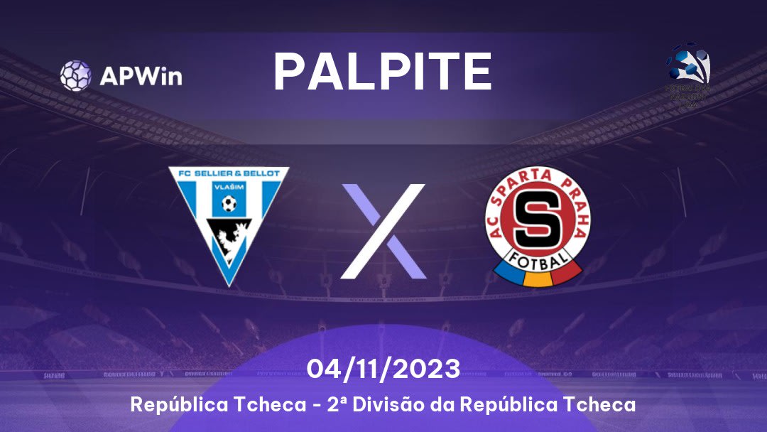 Palpite Vlašim x Sparta Praha II: 11/03/2023 - 2ª Divisão da República Tcheca