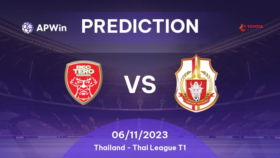 BEC Tero Sasana vs Lamphun Warrior Betting Tips: 01/10/2022 - Matchday 7 - Thailand Thai League T1