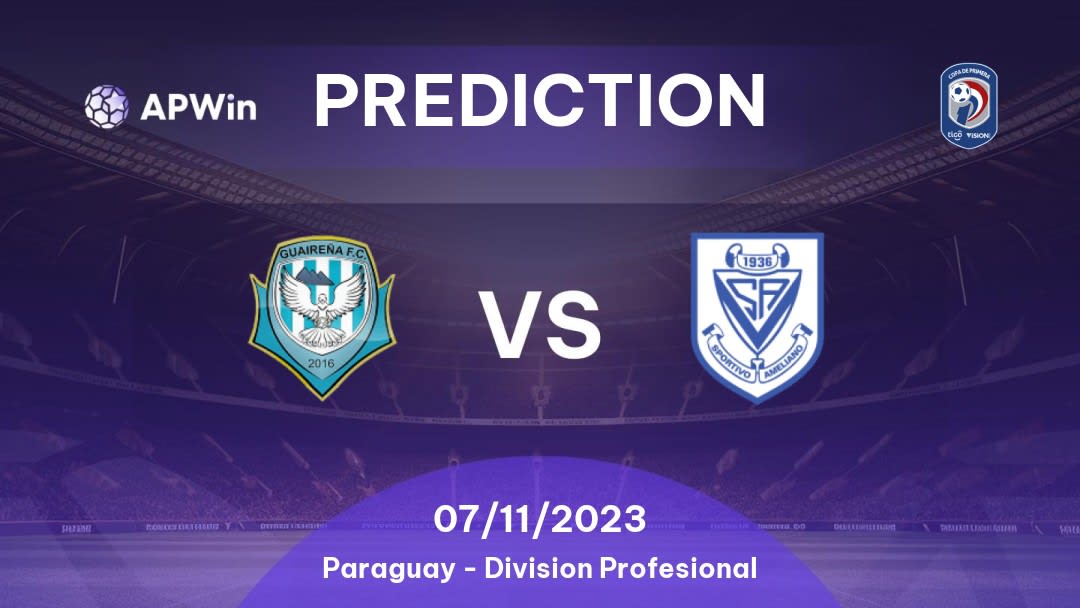 Guaireña vs Sportivo Ameliano Betting Tips: 18/03/2023 - Matchday 8 - Paraguay Division Profesional