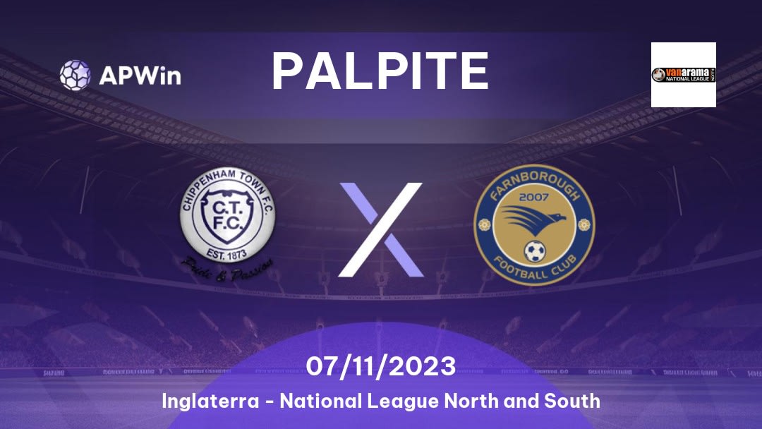 Palpite Chippenham Town x Farnborough: 24/01/2023 - National League North and South