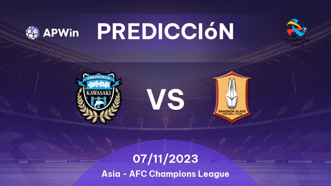 Predicciones Kawasaki Frontale vs Bangkok Glass: 07/11/2023 - Asia AFC Champions League