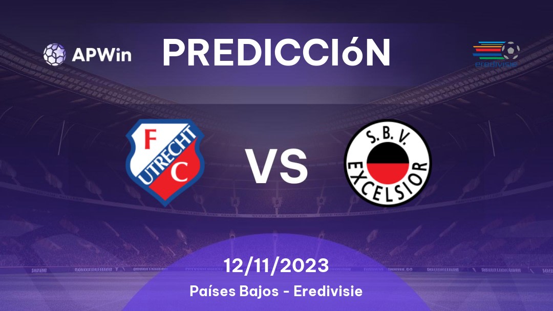 Predicciones Utrecht vs Excelsior: 25/01/2023 - Países Bajos Eredivisie