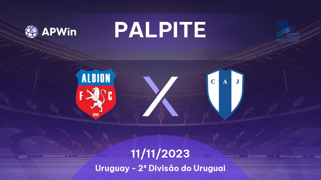 Palpite Albion x Juventud: 11/11/2023 - 2ª Divisão do Uruguai