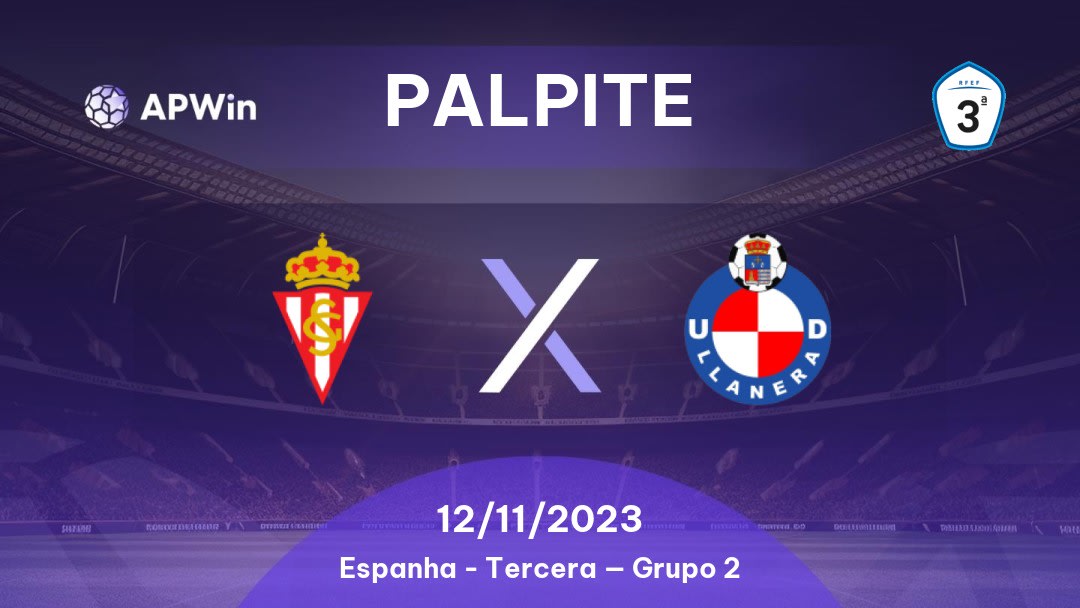 Palpite Sporting Gijón II x Llanera: 12/11/2023 - Tercera — Grupo 2