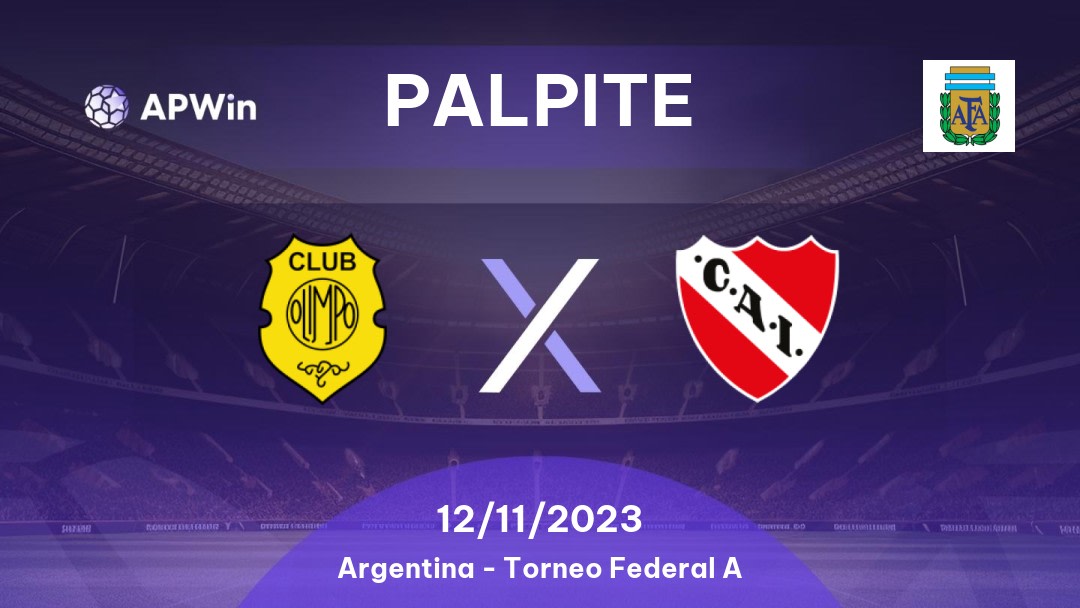 Palpite Olimpo x Independiente Chivilcoy: 12/11/2023 - Torneo Federal A