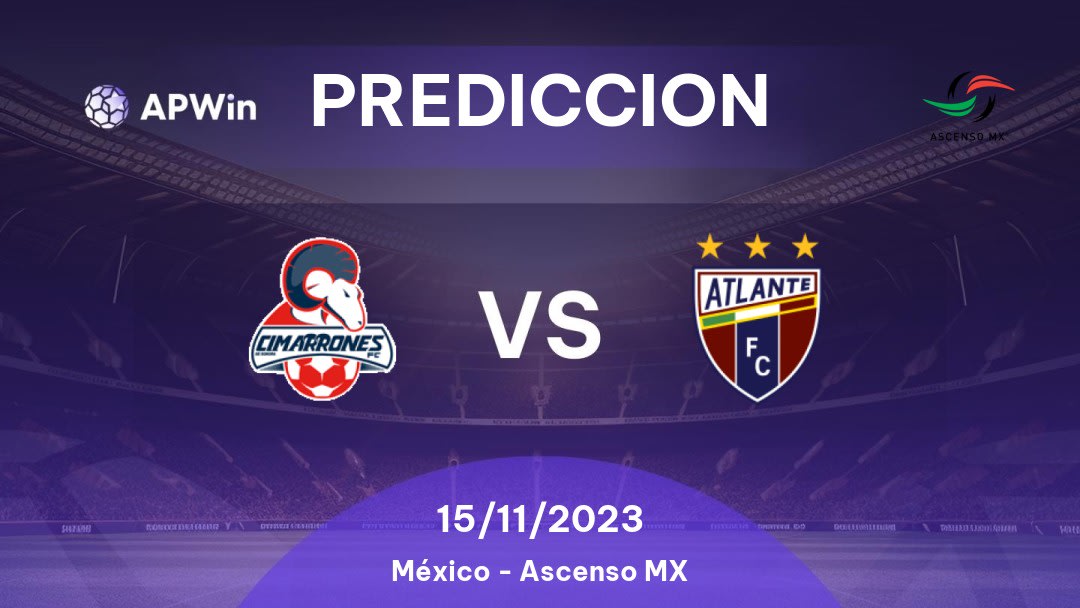 Predicciones Cimarrones de Sonora vs Atlante: 25/01/2023 - México Ascenso MX