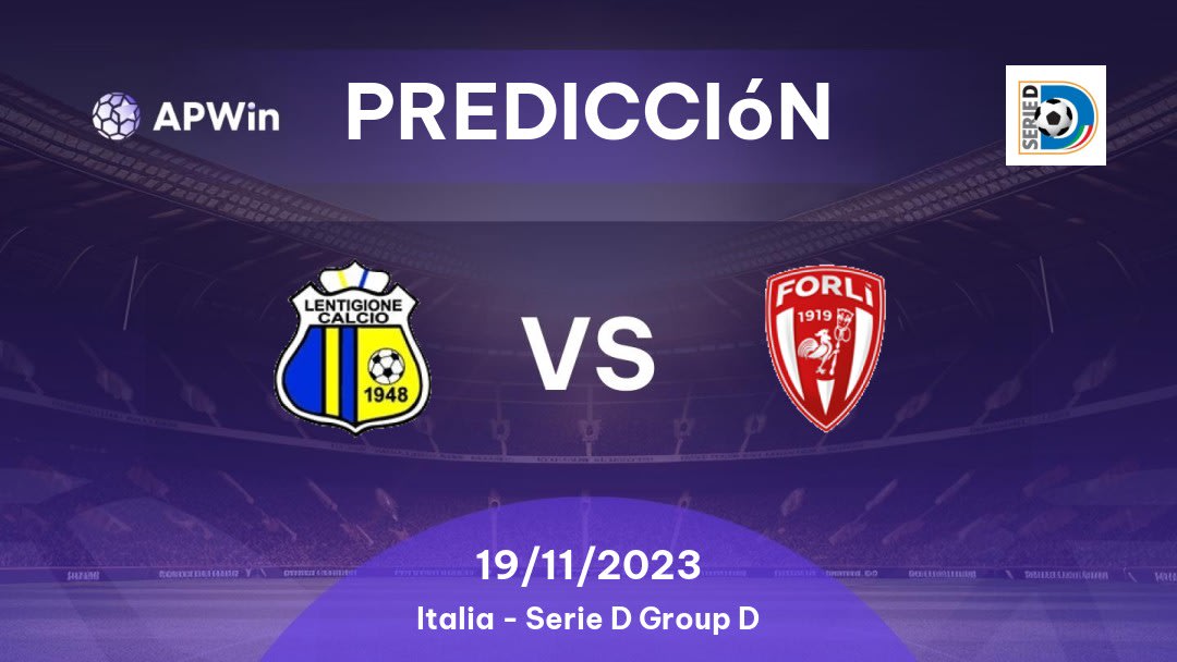 Predicciones Lentigione vs Forlì: 25/01/2023 - Italia Serie D Group D