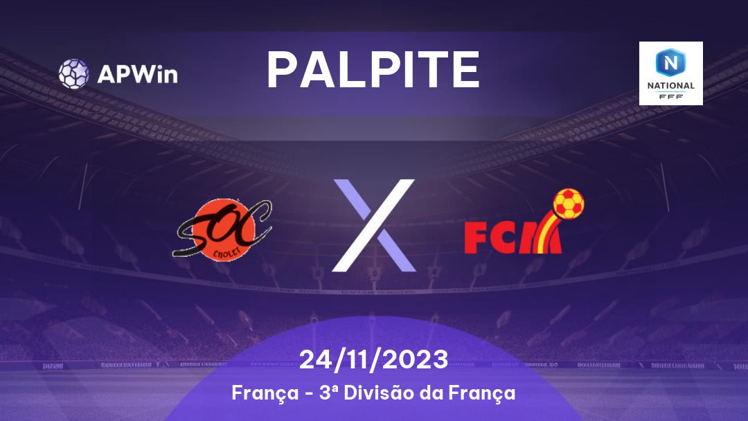 Palpite Cholet x Martigues: 27/01/2023 - 3ª Divisão da França