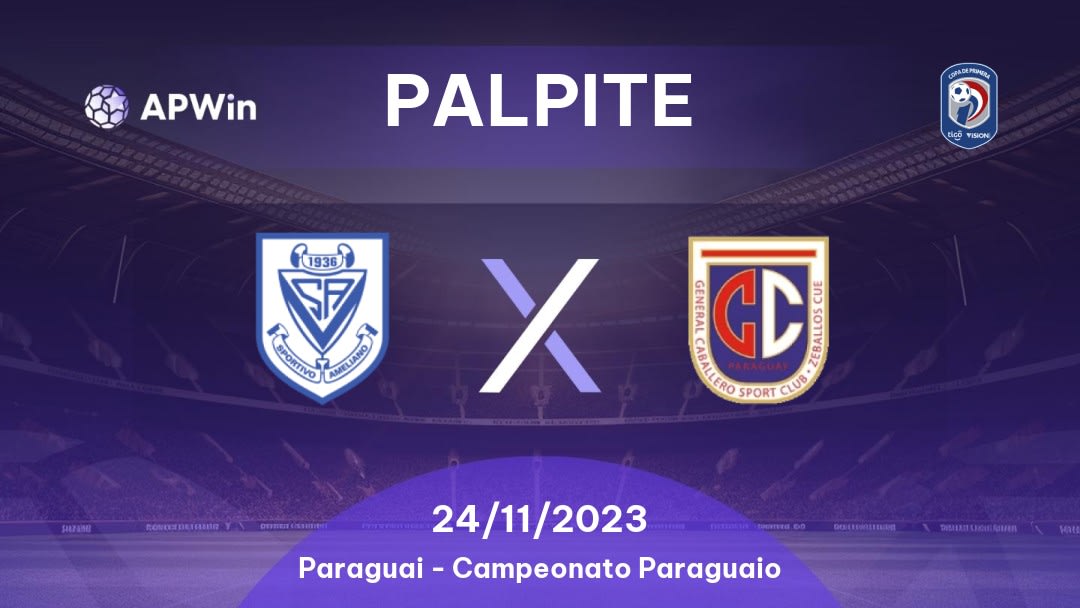 Palpite Sportivo Ameliano x General Caballero JLM: 03/06/2023 - Campeonato Paraguaio