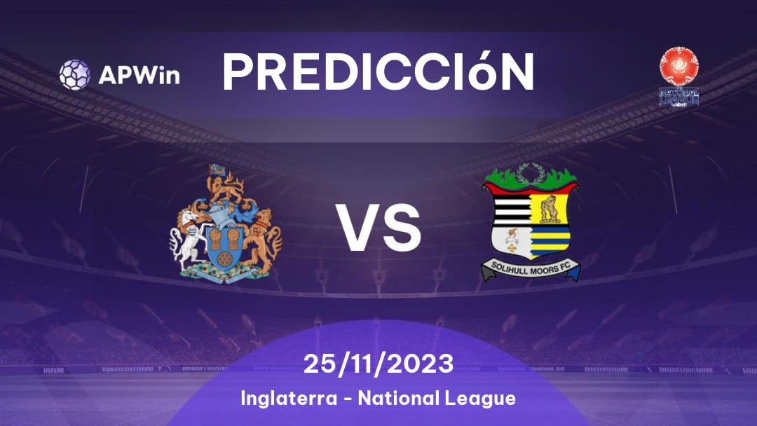 Predicciones Altrincham vs Solihull Moors: 25/02/2023 - Inglaterra National League