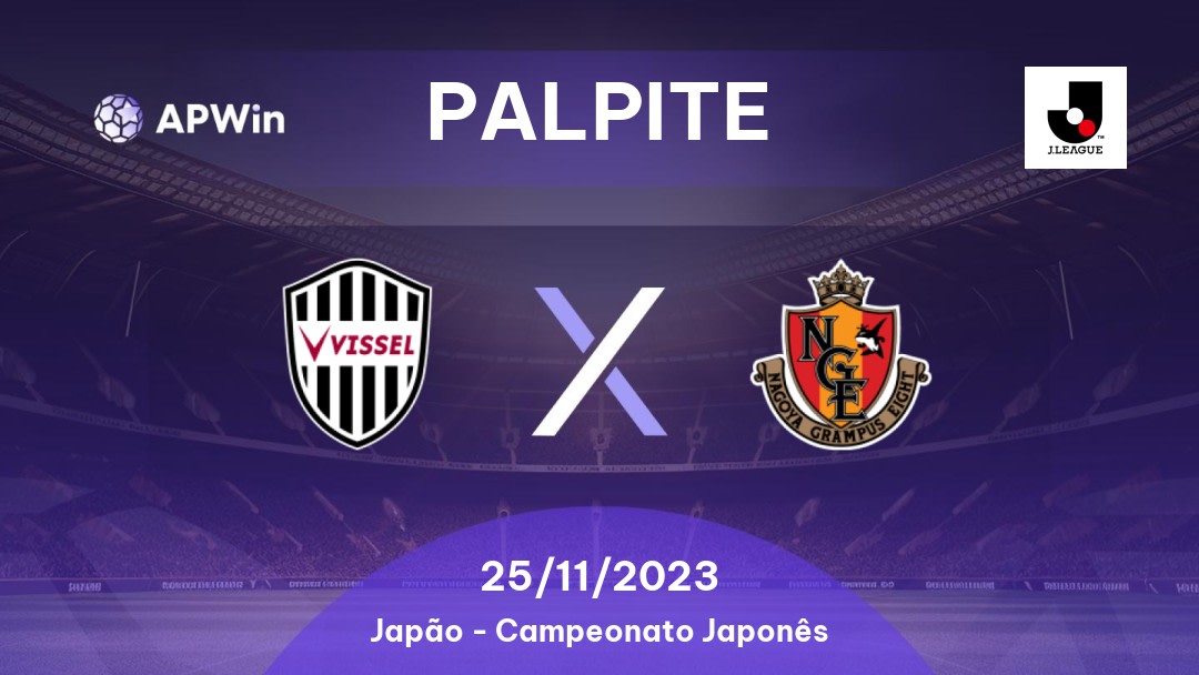 Palpite Vissel Kobe x Nagoya Grampus: 10/09/2022 - Japão Liga J1