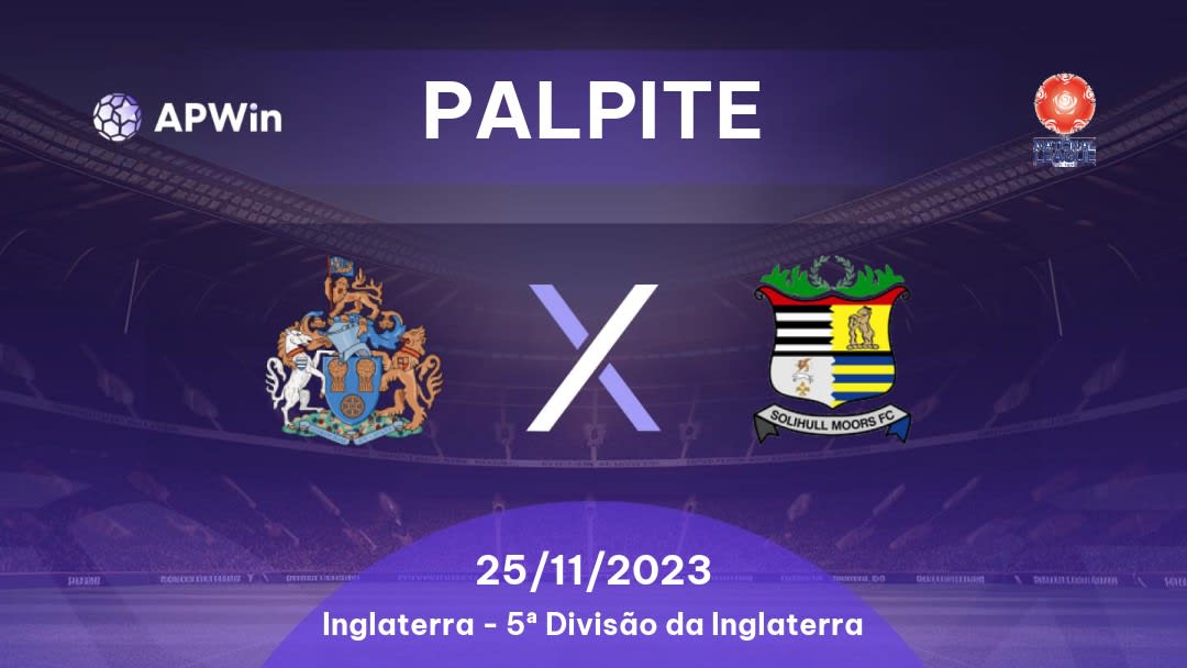 Palpite Altrincham x Solihull Moors: 25/02/2023 - 5ª Divisão da Inglaterra