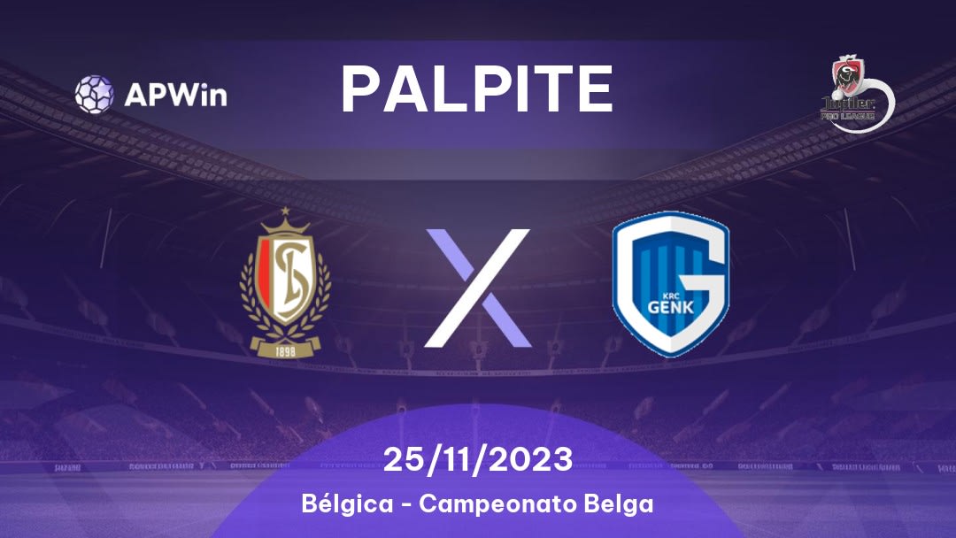 Palpite Standard Liège x KRC Genk: 09/04/2023 - Campeonato Belga