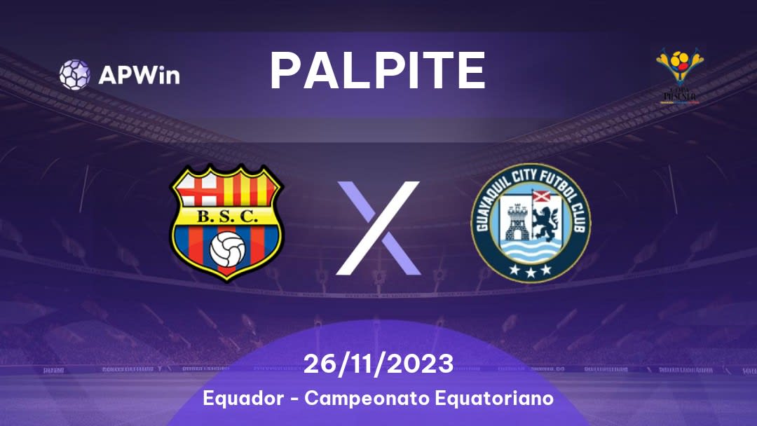 Palpite Barcelona x Guayaquil City FC: 02/10/2022 - Equador Primera Categoria Serie A