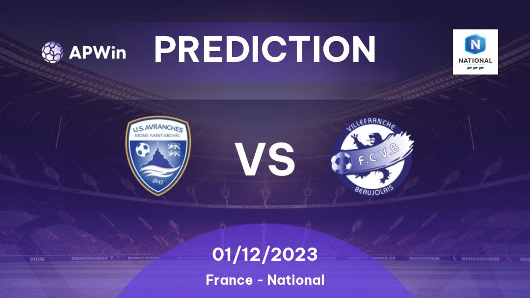 Avranches vs Villefranche Betting Tips: 02/09/2022 - Matchday 4 - France National