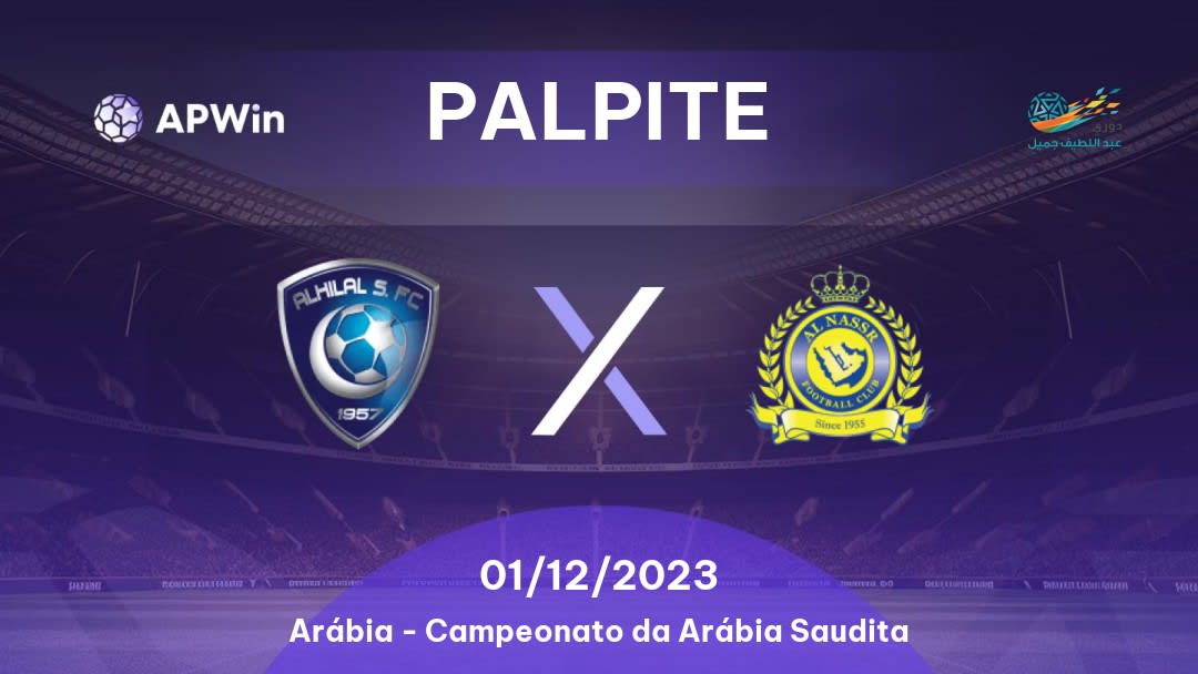 Palpite Al Hilal x Al Nassr: 18/04/2023 - Campeonato da Arábia Saudita
