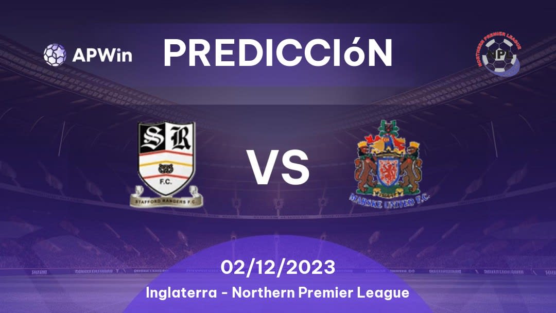 Predicciones Stafford Rangers vs Marske United: 02/12/2023 - Inglaterra Northern Premier League