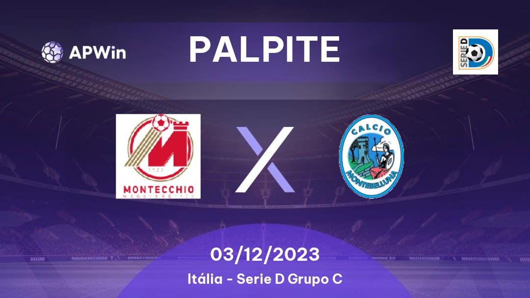 Palpite Montecchio Maggiore x Montebelluna: 12/02/2023 - Serie D Grupo C