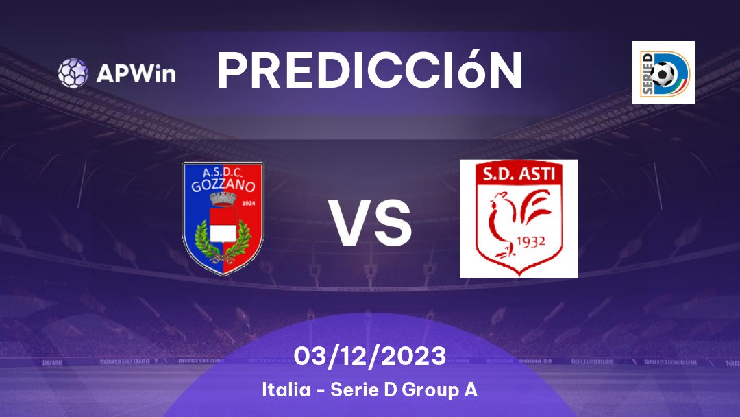 Predicciones Gozzano vs Asti: 25/01/2023 - Italia Serie D Group A