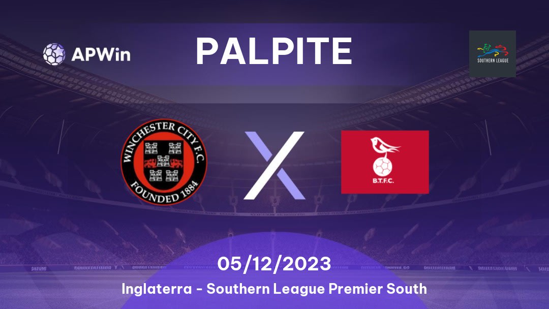 Palpite Winchester City x Bracknell Town: 05/12/2023 - Southern League Premier South