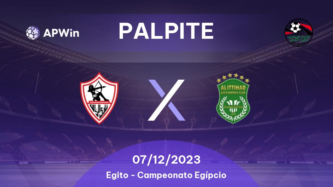 Palpite Zamalek x Al Ittihad: 07/12/2023 - Campeonato Egípcio