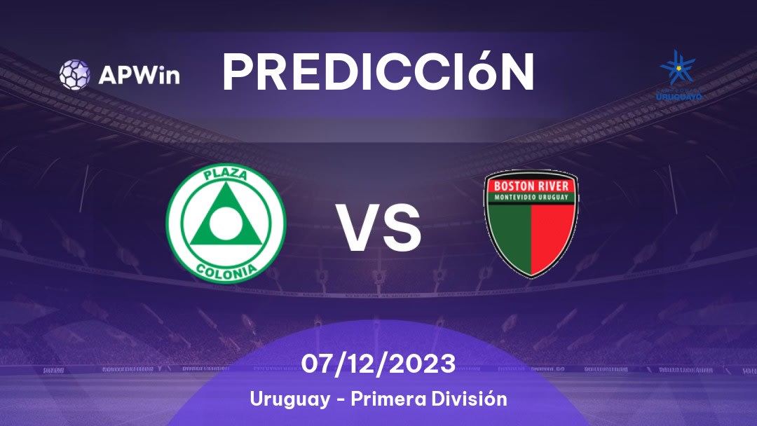 Predicciones Plaza Colonia vs Boston River: 07/12/2023 - Uruguay Primera División
