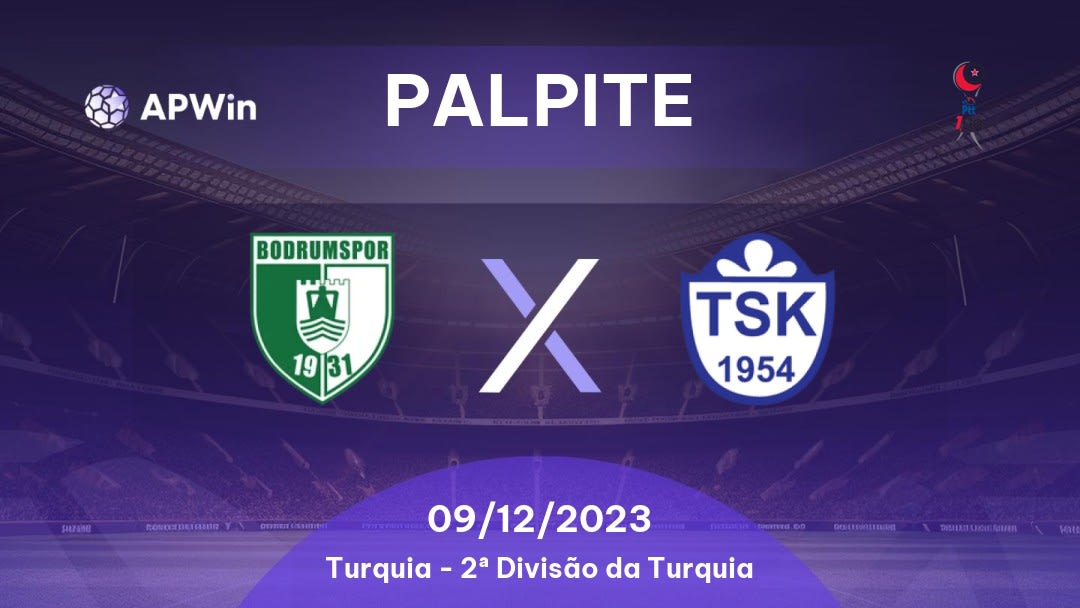 Palpite BB Bodrumspor x Tuzlaspor: 20/11/2022 - Turquia 1. Lig